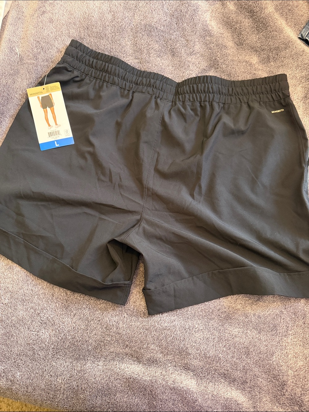 Mondetta Black Ladies' Active Walking Shorts - Picture 3 of 3